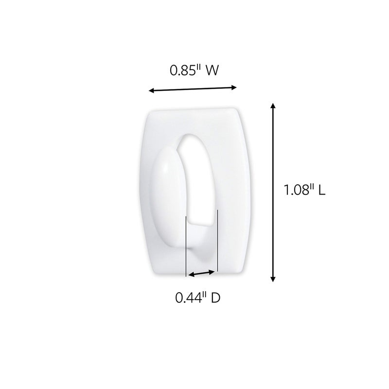 Command Command Mini Light Clips, Damage Free Hanging Light Clips with Adhesive Strips, No Tools Mini Wall Hooks for Hanging Decorations in Living Spaces, Six White Wall Hooks and Eight Command Strips - Image 2