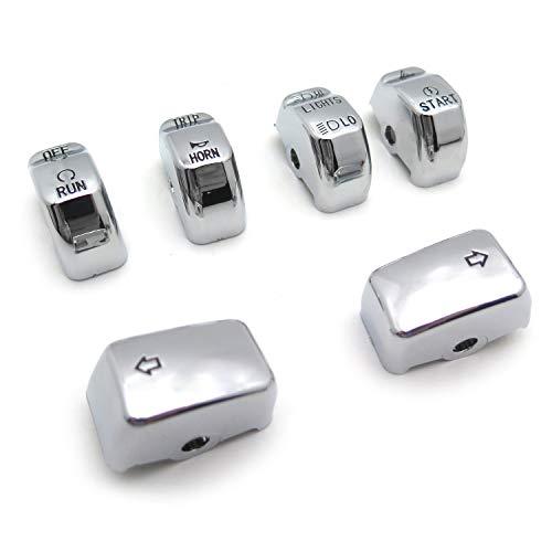 HK MOTO HONGK- Motorcycle Chrome Hand Controls Switch Button Covers Compatible with H-D 2011 Softail(except '11 FLSTSE) Heritage Softail Classic/Fat Boy/Fat Boy Lo/Softail Deluxe [B01BI85QGK] - Image 5