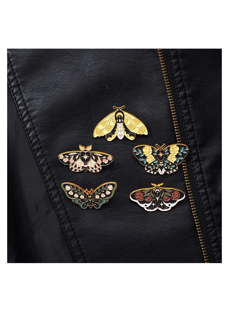 bu tterfly Enamel Pins Set Cool Horror Enamel Lapel Pins Brooches for Backpacks Steampunk Badge Jewelry for Women