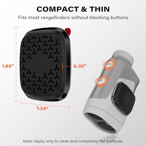 A2C Magnet for Range Finder Golf Rangefinder Magnetic Holder Mount with 3M Adhesive, Golf Cart Accessories - Black - Image 2