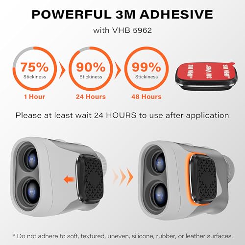 A2C Magnet for Range Finder Golf Rangefinder Magnetic Holder Mount with 3M Adhesive, Golf Cart Accessories - Black - Image 4
