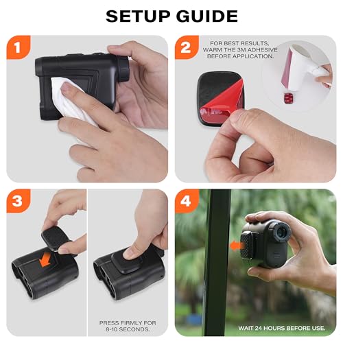 A2C Magnet for Range Finder Golf Rangefinder Magnetic Holder Mount with 3M Adhesive, Golf Cart Accessories - Black - Image 5