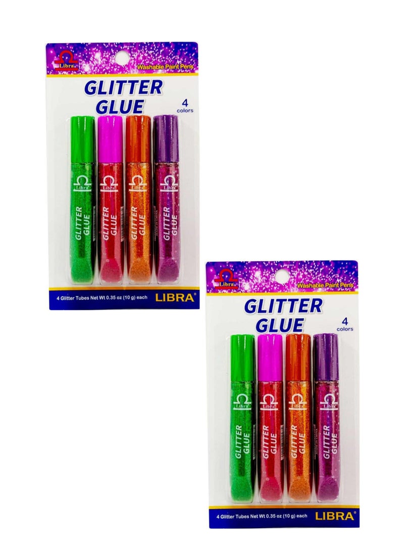 Libra Glitter Glue (Pack of Blister) Pack Of 2 Cards - Image 1