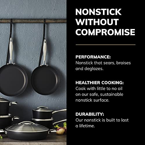 Scanpan Professional 3 1/4 qt Nonstick Saucepan with Lid - Compatible with All Cooktops, Induction Ready, Metal Utensil Safe, Oven Safe to 500°F, Dishwasher Safe - Image 3