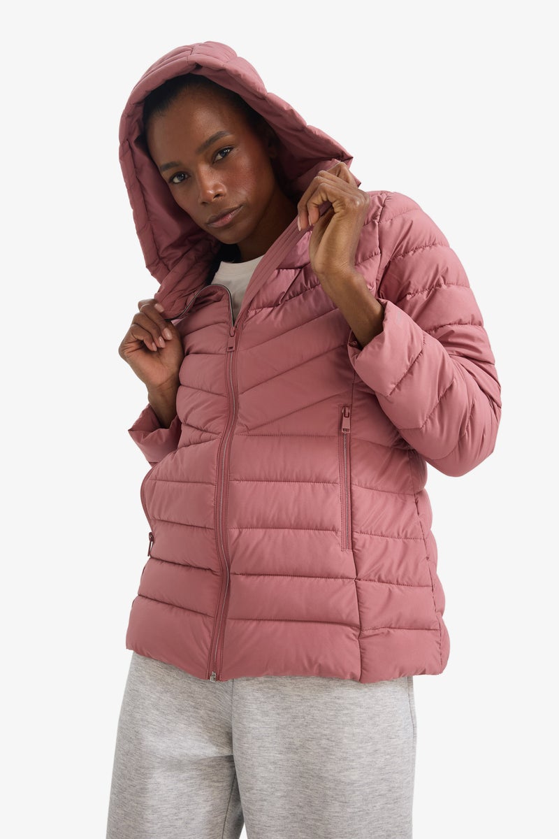 DeFacto Red Woman Water Repellent Regular Fit Puffer Jacket Casual - Image 5