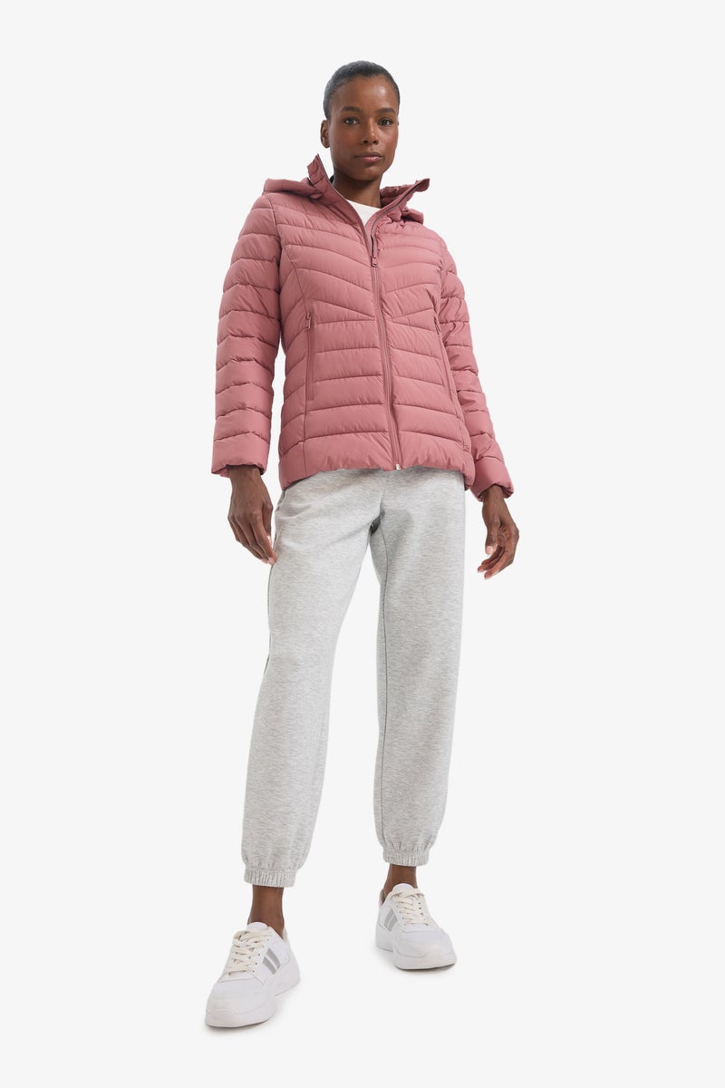 DeFacto Red Woman Water Repellent Regular Fit Puffer Jacket Casual - Image 3