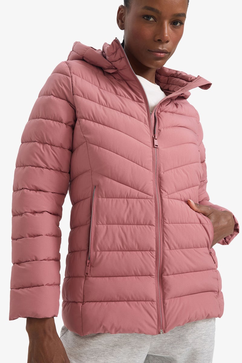 DeFacto Red Woman Water Repellent Regular Fit Puffer Jacket Casual - Image 1