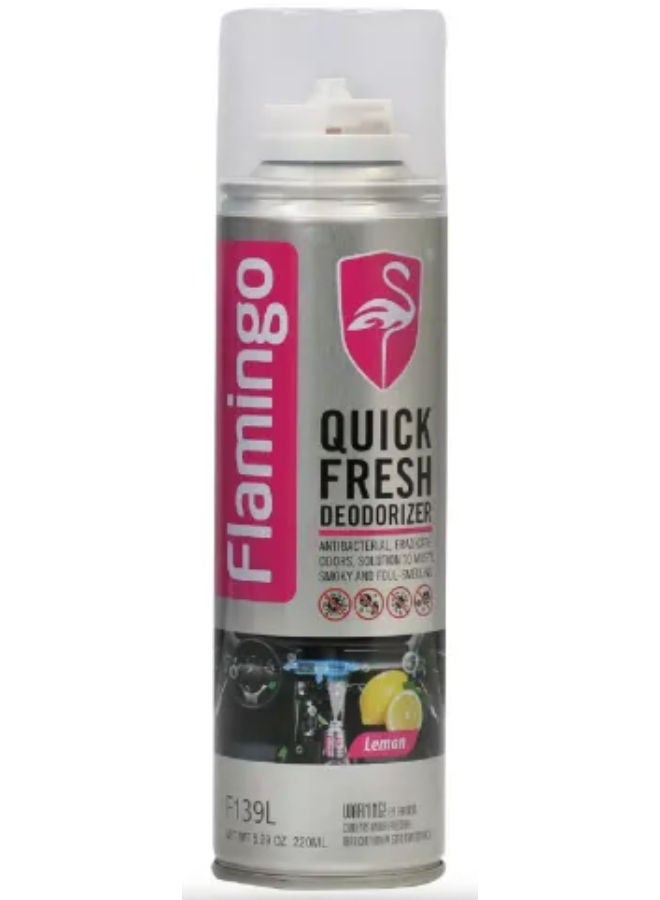 Flamingo - f139l , Fresh Instant Lemon Deodorant ml220