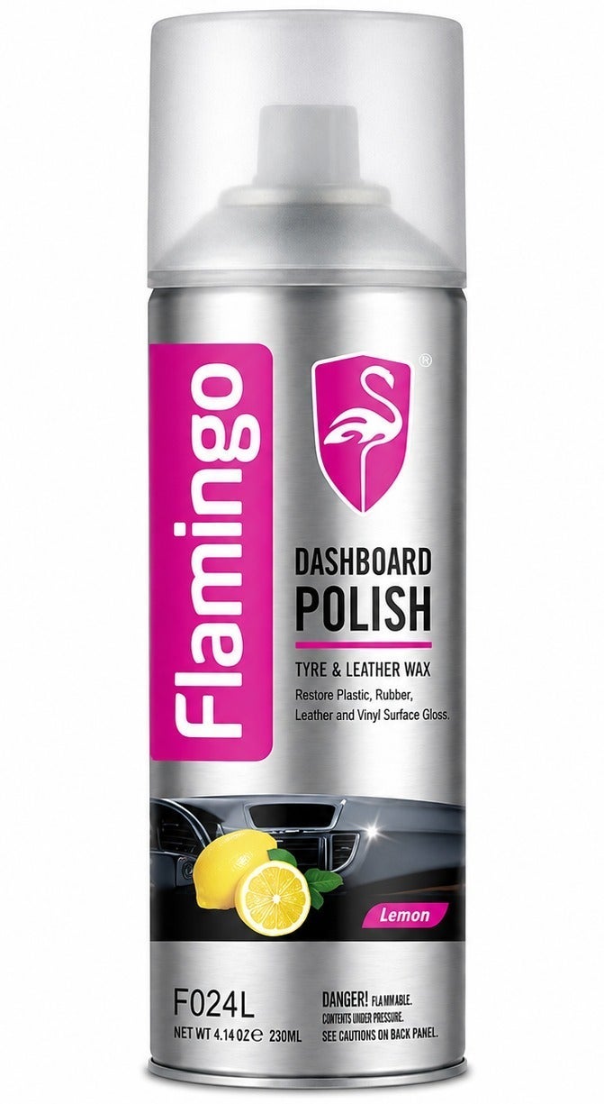 Flamingo F024L Quick Fresh Dashboard Polish (Lemon) 230ml