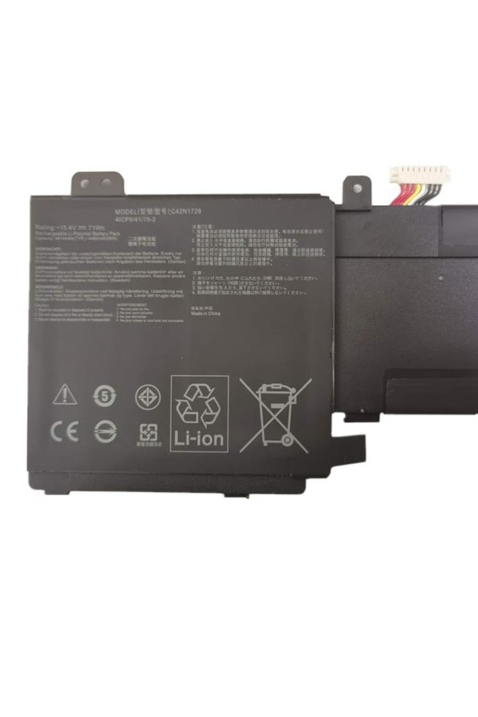 Terabyte Replacement  C42N1728 71WH Battery for Asus Zenbook Pro 15 UX580GE U5500G UX550GD - Image 2