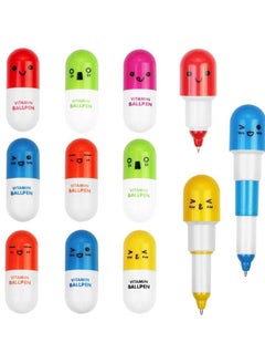 Y&D Mini Retractable Ballpoint Pens with  Emoticon Cartoon Face, for Kindergarten School Gifts (Random Color)  - Image 1