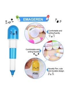 Y&D Mini Retractable Ballpoint Pens with  Emoticon Cartoon Face, for Kindergarten School Gifts (Random Color)  - Image 2
