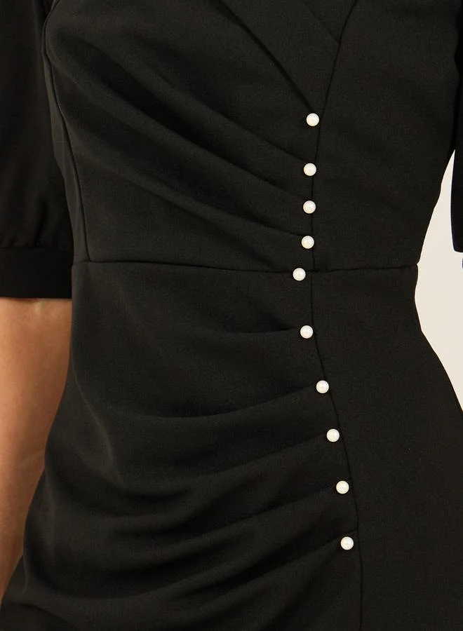 Styli Ruched Sheath Dress