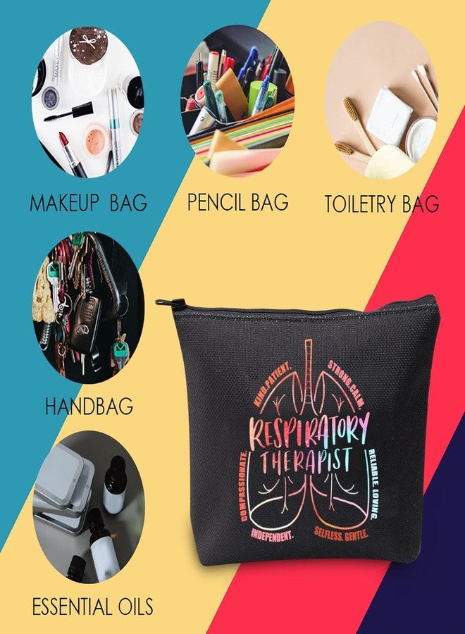 MNIGIU RT Cosmetic Bag Respiratory Therapist Gift Respiratory Nurse Makeup Zipper Pouch Bag for Pulmonologist Lung Therapist (RESPIRATORY THERAPIST) - Image 4
