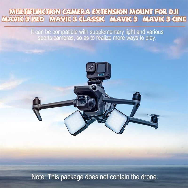 Camera Mount Fixed Holder, Extension Bracket Adapter for DJI Mavic 3 Series and for Insta360 X4/X3, ONE X2, Osmo Pocket 3, Osmo Action 4 Accessories - Image 2