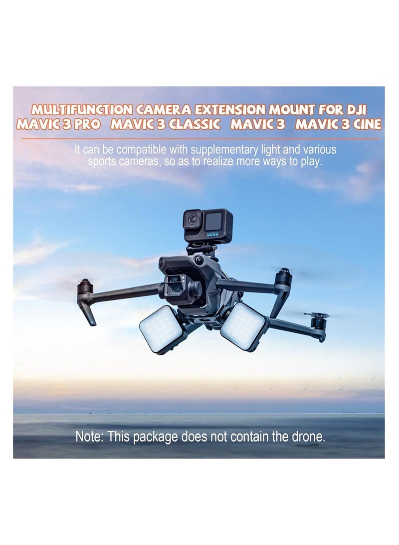 SYOSI Camera Mount Fixed Holder, Extension Bracket Adapter for DJI Mavic 3 Series and for Insta360 X4/X3, ONE X2, Osmo Pocket 3, Osmo Action 4 Accessories  - Image 2