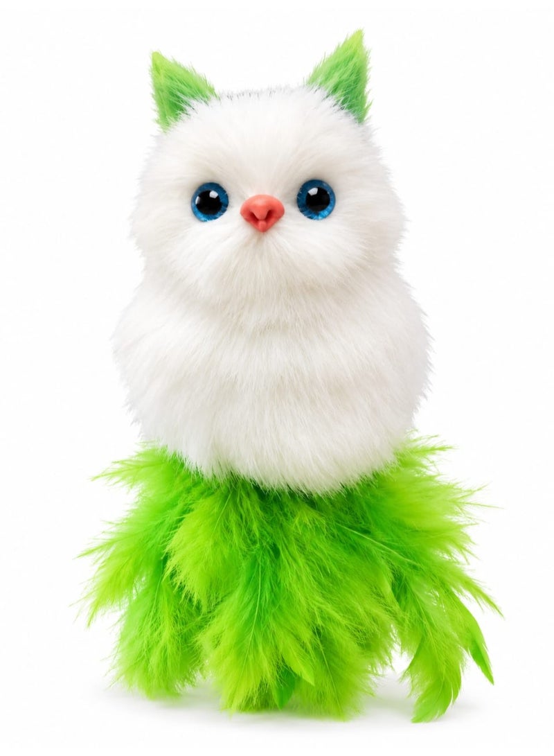 Interactive soft plush cat toy with playful eyes and a cute cat design – a stimulating toy for kittens and adult cats alike