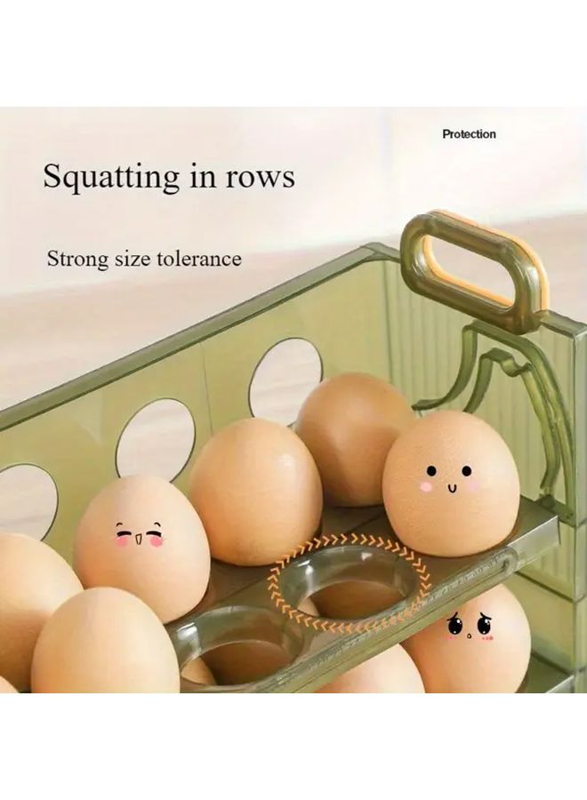 Heavy Duty Stackable Egg Storage Rack 20 Pack Double Layer Organizer for Fridge - Image 4