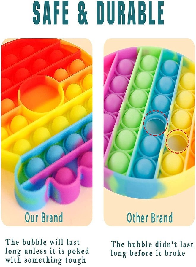 MIRARIYA Poppet Pop It Fidget Toys, Push Pop Bubble Fidget Sensory Toy, Autism Special Needs Silicone Stress Relief Toy, Great Fidget Toy for Kids and Adults ( Set of Any 1 pcs RANDOM DESIGN ) ( (Assorted) (Single) - Image 4