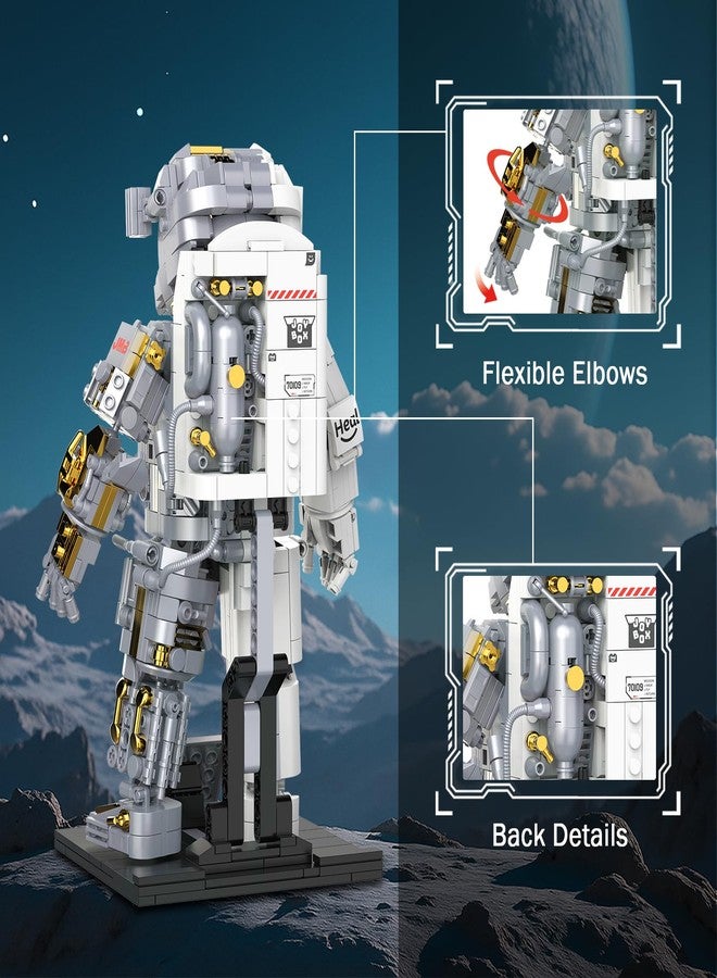 Brihappen Building Block Sets, Space Astronaut Building Set 1008 Pcs for Adult Teenager Aged 14+, Spaceman Model Building Kit Toys for Gift, Home or Office Decor - Image 4