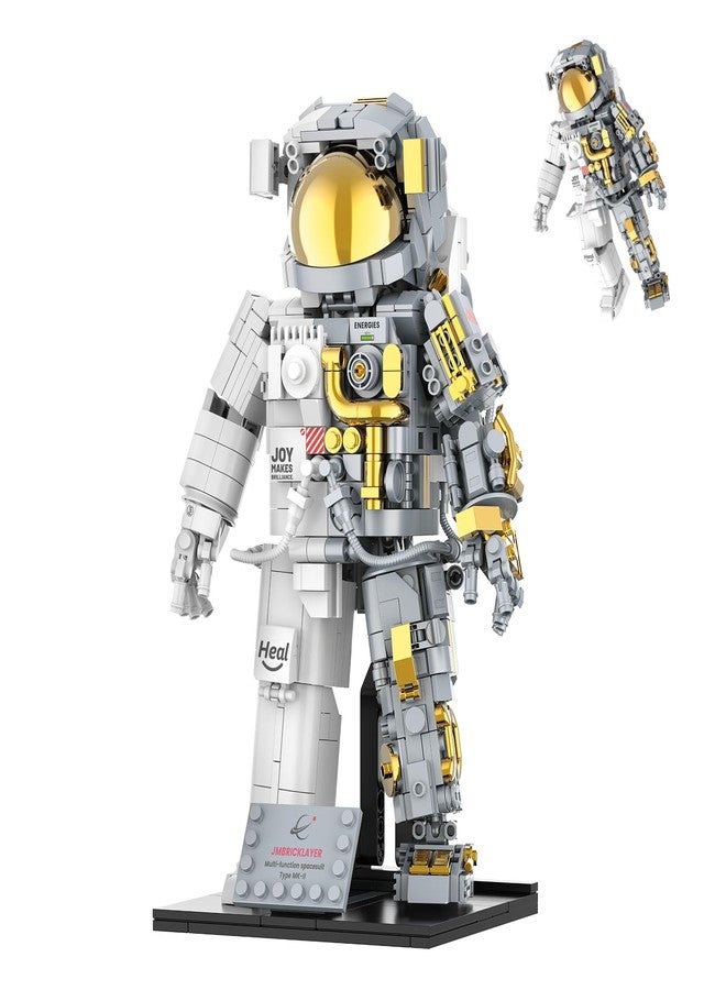 Brihappen Building Block Sets, Space Astronaut Building Set 1008 Pcs for Adult Teenager Aged 14+, Spaceman Model Building Kit Toys for Gift, Home or Office Decor - Image 1
