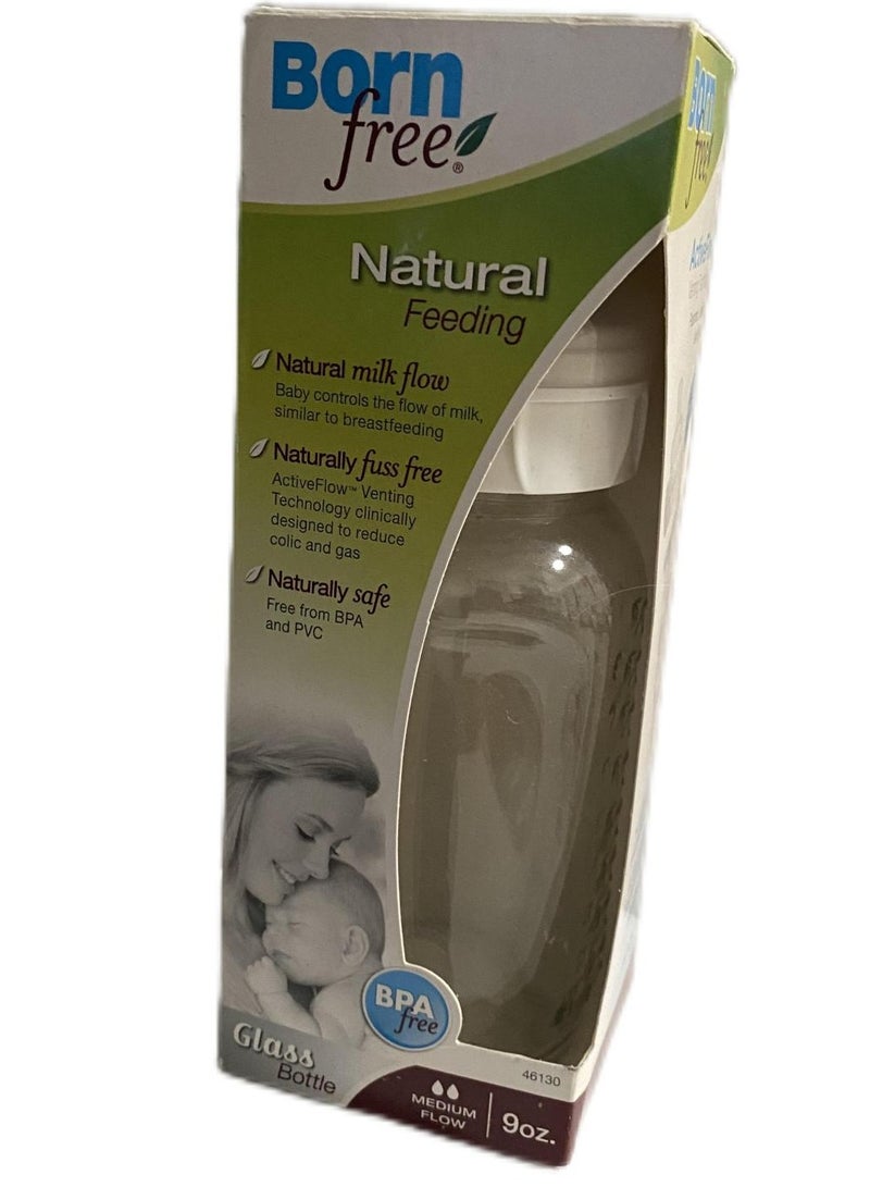 Born Free Baby Feeding Bottle Glass Born Free 260ML Single Bottle - Image 3