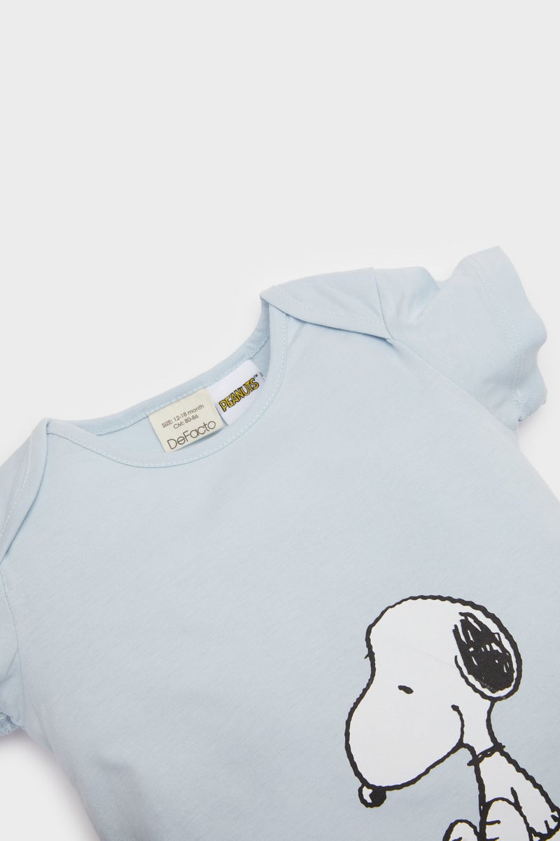 DeFacto Baby Boy Regular Fit Snoopy Licensed Jumpsuit  - Image 3