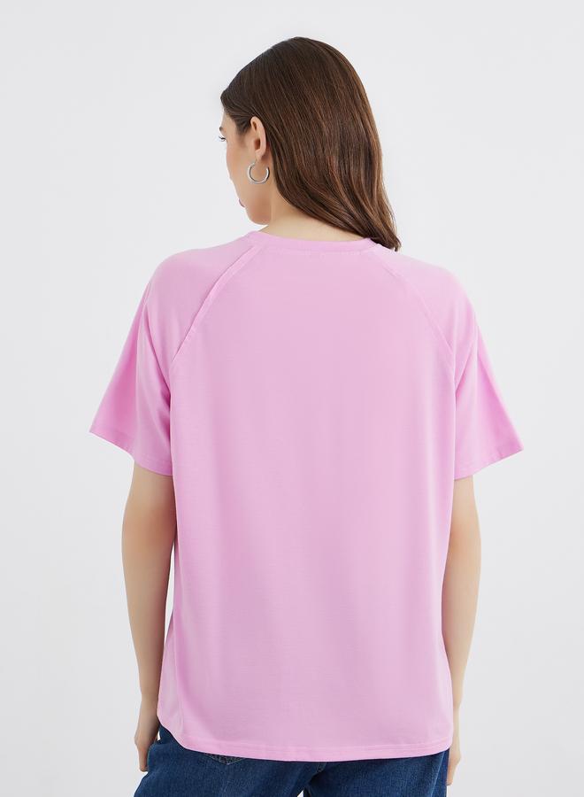 تايك تو تي شيرت راجلان فضفاض بأكمام قصيرة قطعتين - Image 5