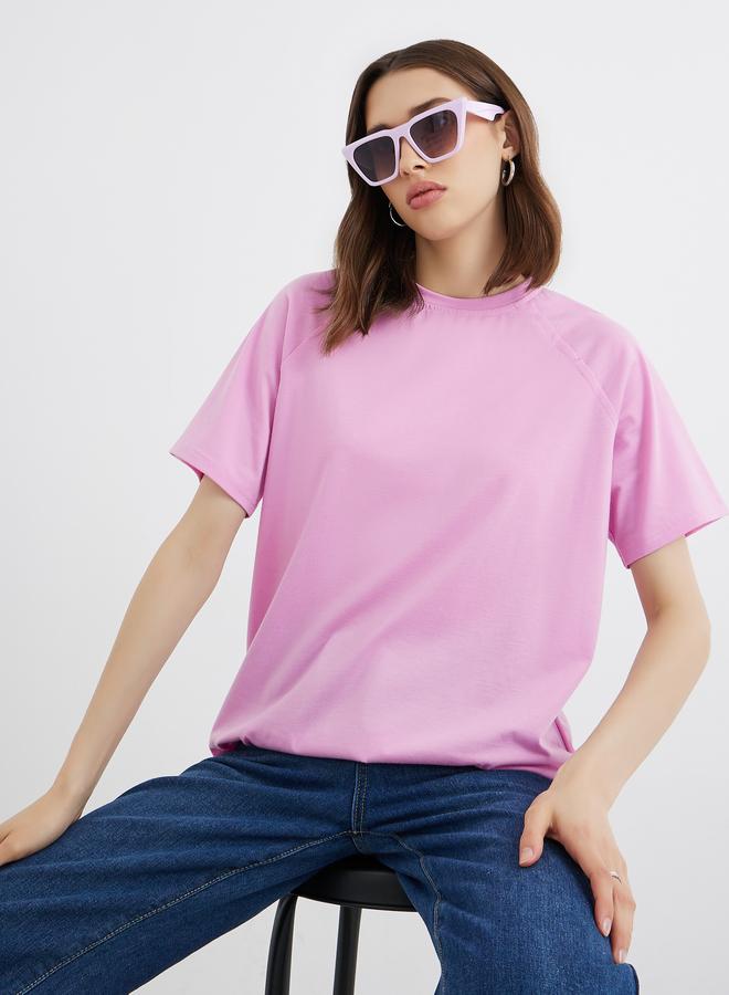 تايك تو تي شيرت راجلان فضفاض بأكمام قصيرة قطعتين - Image 1