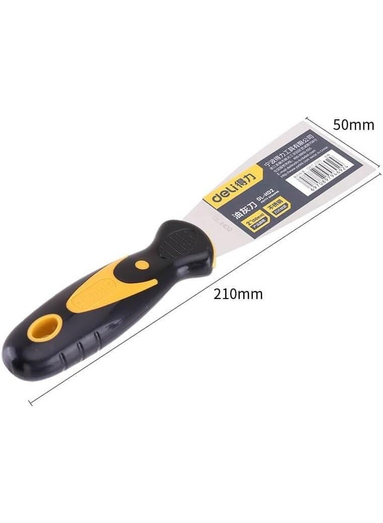 Deli Stainless Steel Putty Knife, 4-Inch – Flexible Scraper for Wall & Paint - Image 3