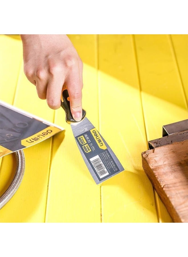 Deli Stainless Steel Putty Knife, 4-Inch – Flexible Scraper for Wall & Paint - Image 4