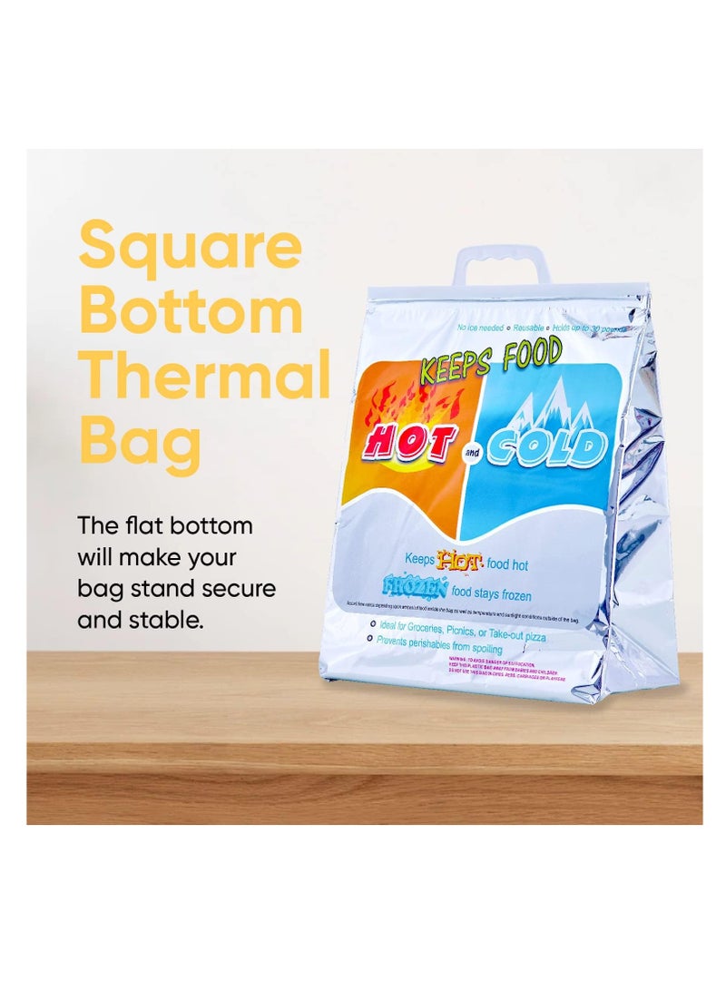 Superio Hot & Cold Bag, Reusable Insulated Bags for Storing Frozen Food and Hot Items Including Lunch Bags, Grocery Shopping Bags, Cooler Handbags... - Image 4