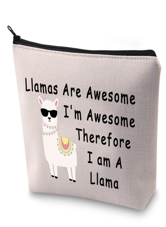 BLUPARK Funny Llama Gift - Llama Lover Makeup Bag - Image 1
