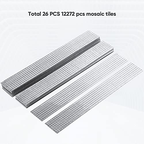 PP OPOUNT 12272 PCS Self-Adhesive Mosaic Tiles, Small Mirror Mosaics Tiles for DIY Crafts, Disco Balls, Indoor Decoration(5 x 5 mm) - Image 3