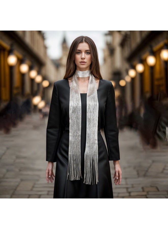 2 قطعة من وشاح لامع خفيف الوزن للنساء مناسبة للحفلات المسائية - Image 3