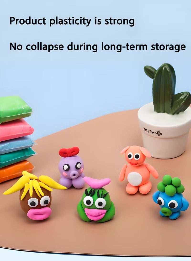 DPTER 36 Colors DIY Plasticine, Air Dry Clay, Super Light Modeling Clay for Kids Creative DIY Crafts, Non Toxic Educational Clay Toys Set with Tools, Art Gift for Boys and Girls - Image 5