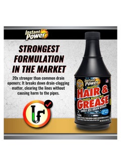 Instant Power Hair & Grease Drain Opener 591 ML  - Image 2