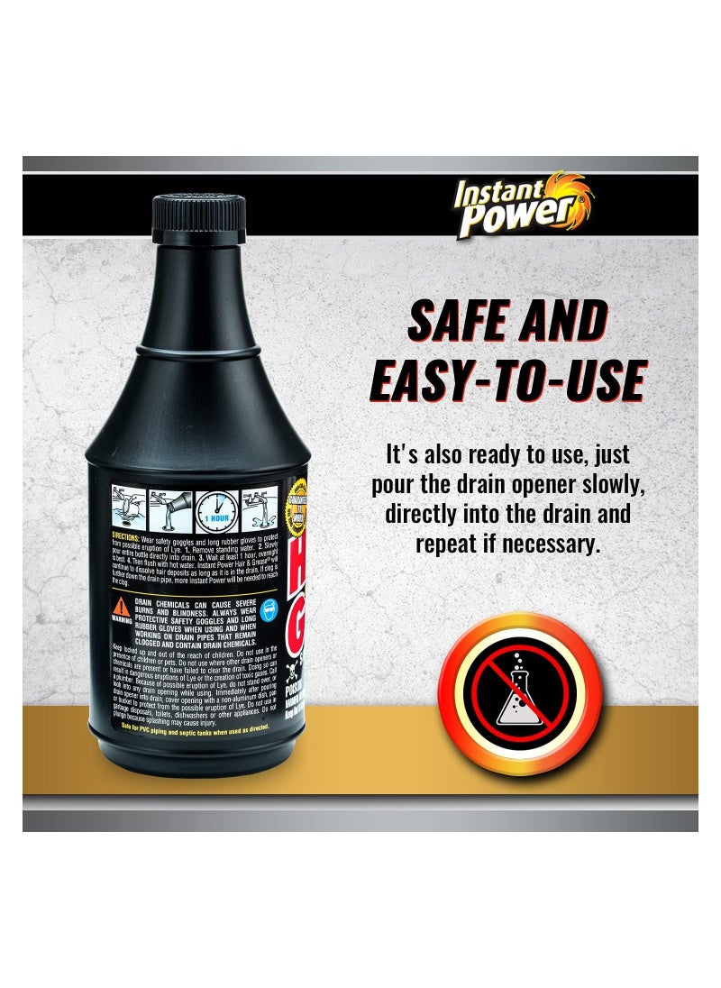 Instant Power - Hair & Grease Drain Opener 591 ML - Image 1