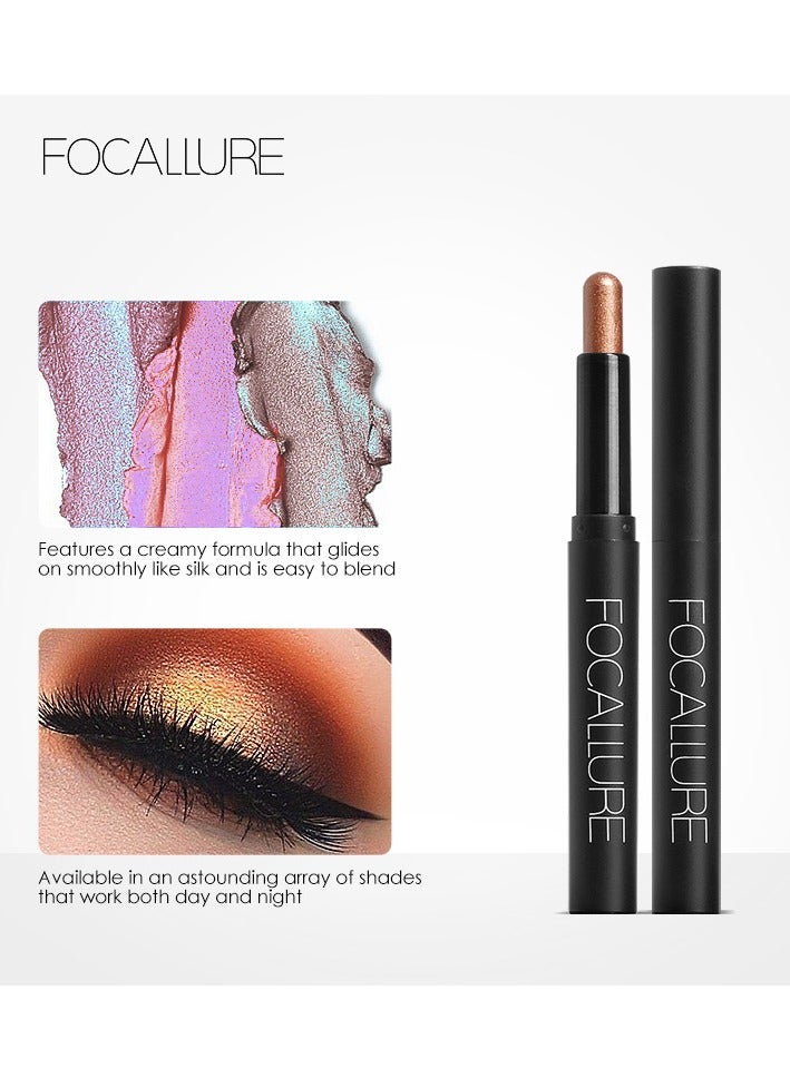 FOCALLURE Shimmer Cream Eyeshadow Stick #9 Cherry Blossoms - Image 3