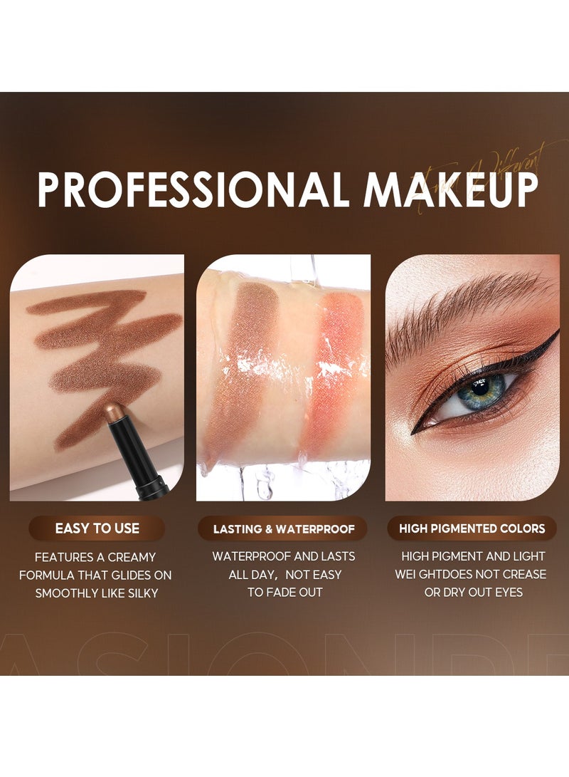 FOCALLURE Shimmer Cream Eyeshadow Stick #9 Cherry Blossoms - Image 2