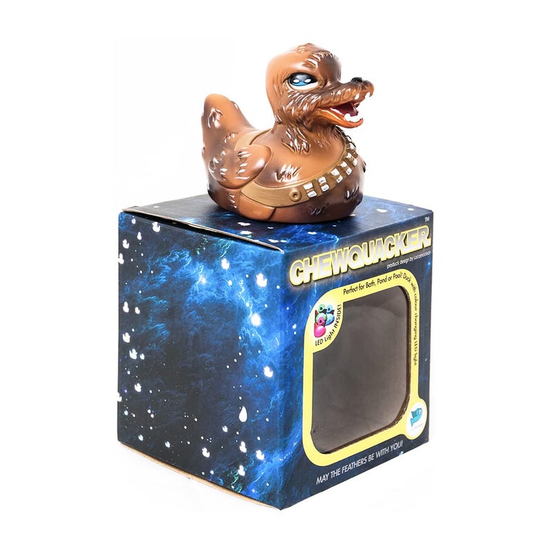 Locomocean Locomocean Colour Changing LED Rubber Duck - Chewquacker - May the Feathers Be With You  - Image 1