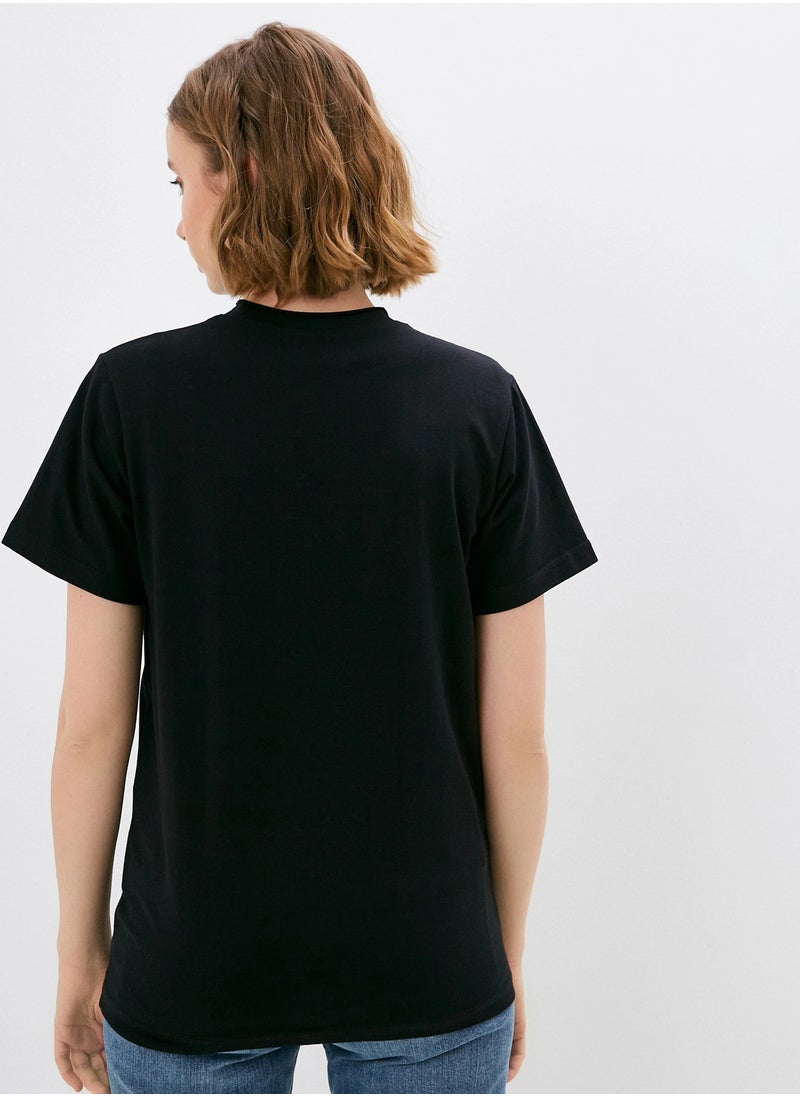 Artograph Women premium cotton black T-shirt with artist unique painting Ballet 2008  - Image 3