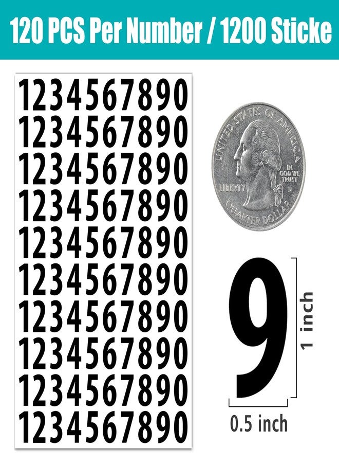 TRYXN 1200 PCS Number Stickers, 1" Waterproof Mailbox Number Label, Consecutive Numbers 0-9, Self-Adhesive and Residue-Free, Ideal for Mailboxes, Storage Boxes, Organizers, Cabinets and More - Image 3