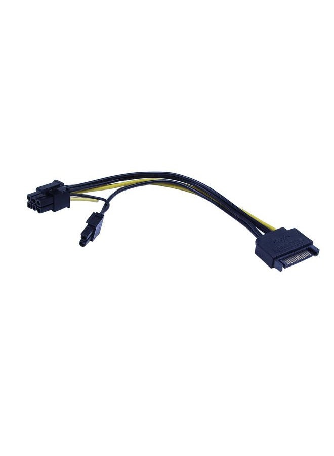 zdyCGTime CGTime 20CM/8inch Black SATA to 8 Pin PCI-Express Power Cable for Desktop Computer, Gaming PC - Image 3