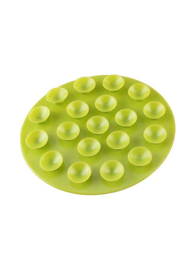 GLOGLOW Baby Place Mats, Baby Feeding Bowl Cup Anti Slip Placemat Kids Magic Suction Mat Double Sided Suckers Baby Feeding Bowl Cup Anti Slip Placemat(Green)  - Image 1