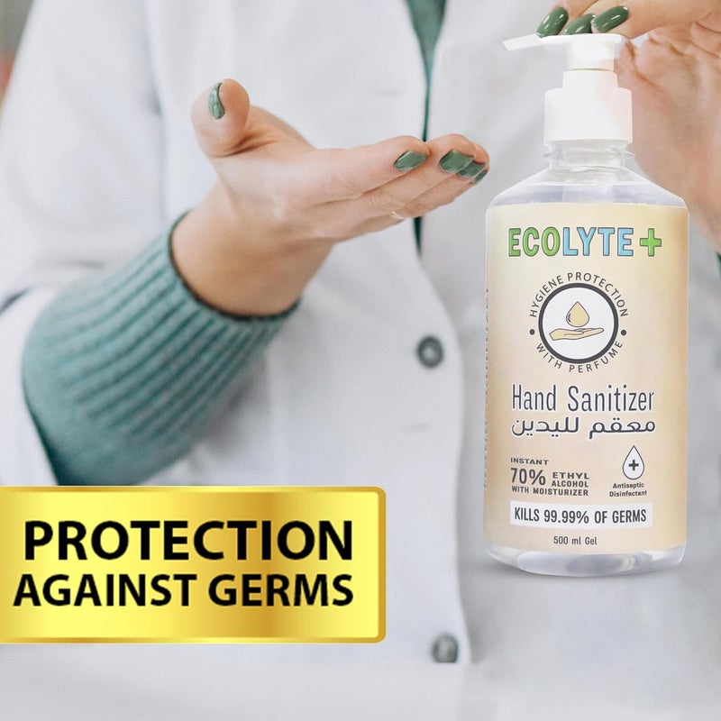 ECOLYTE+ Hand Sanitizer Gel 500ml - Image 3