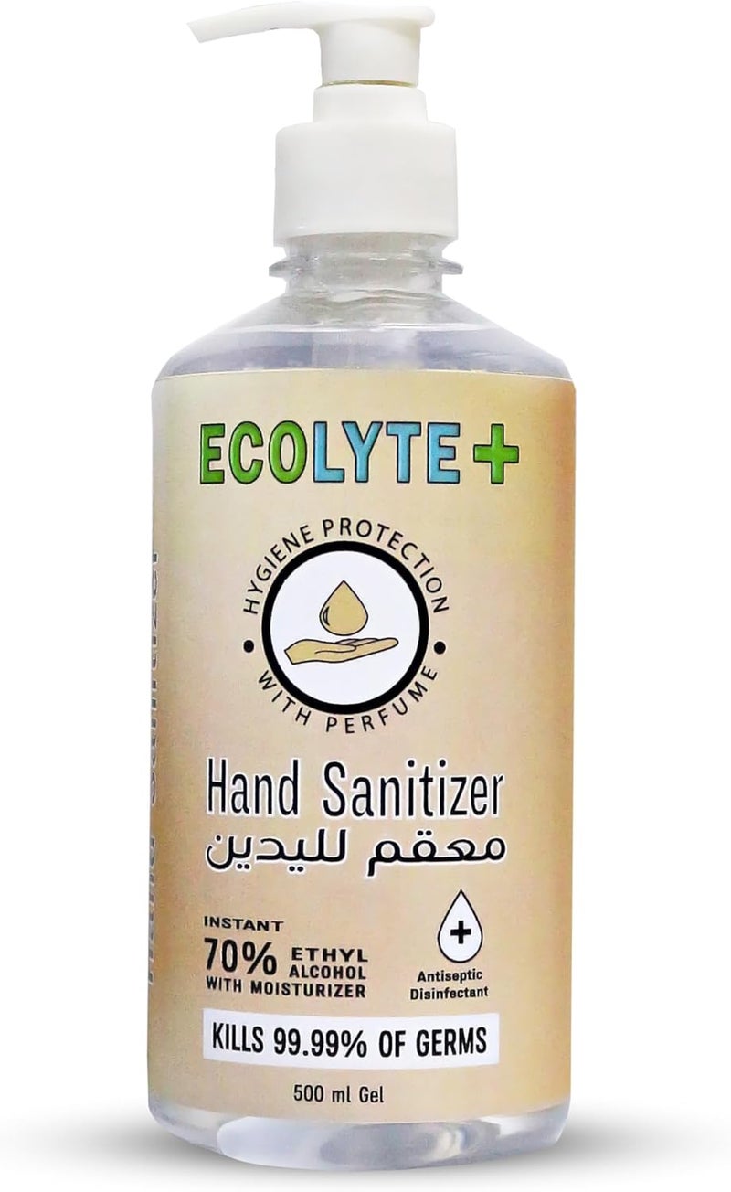 ECOLYTE+ Hand Sanitizer Gel 500ml - Image 1