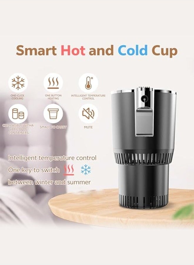 2 in 1 Smart Car Heating and Cooling Cup - LED Display Touch Control, Keeps Drinks Cold and Warm - Image 3