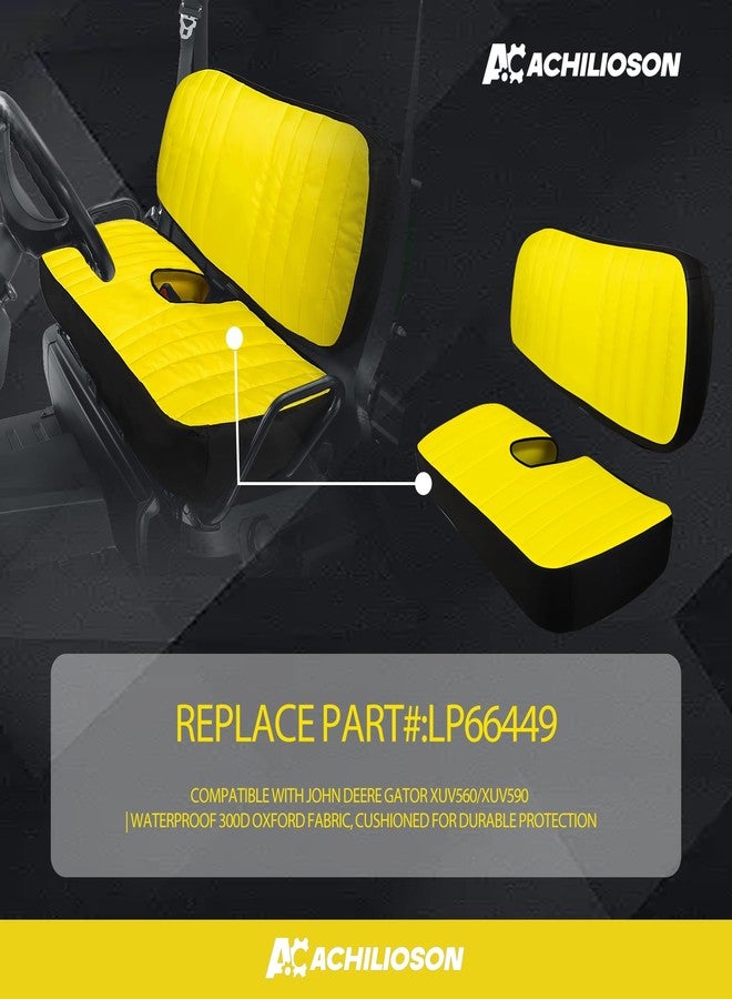 غطاء مقعد بنش متوسط الحجم LP66449، متوافق مع جون دير غاتور XUV560/XUV590 | قماش أكسفورد 300D مقاوم للماء، مبطن لحماية متينة - Image 2