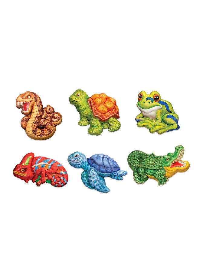 4M Mould & Paint Reptile & Amphibian Kit – Arts and Crafts Set with Plaster, Moulds, Paints, Brush, and Magnets to Create Lizards, Frogs, and More – Creative STEM Activity for Kids Ages 5+ | 00-04798 - Image 2